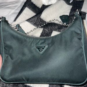 Green rare Prada nylon re edition